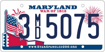MD license plate 3MD5075