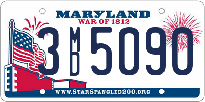 MD license plate 3MD5090