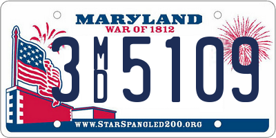 MD license plate 3MD5109