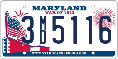 MD license plate 3MD5116