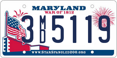 MD license plate 3MD5119