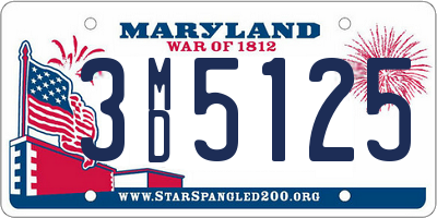 MD license plate 3MD5125