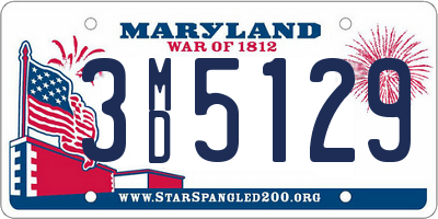 MD license plate 3MD5129