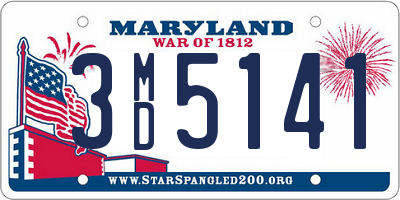 MD license plate 3MD5141