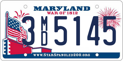 MD license plate 3MD5145
