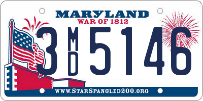 MD license plate 3MD5146