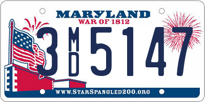 MD license plate 3MD5147