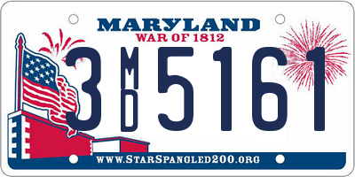 MD license plate 3MD5161