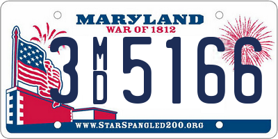 MD license plate 3MD5166