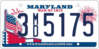 MD license plate 3MD5175