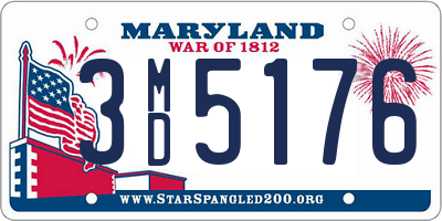 MD license plate 3MD5176