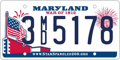 MD license plate 3MD5178