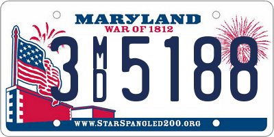 MD license plate 3MD5188
