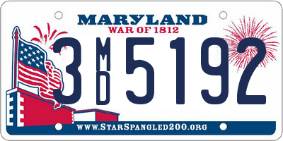 MD license plate 3MD5192