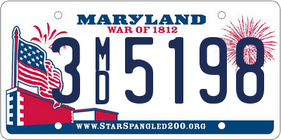 MD license plate 3MD5198