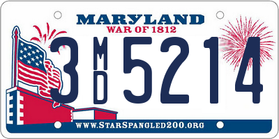 MD license plate 3MD5214