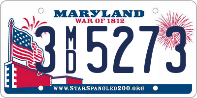 MD license plate 3MD5273