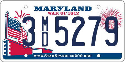 MD license plate 3MD5279
