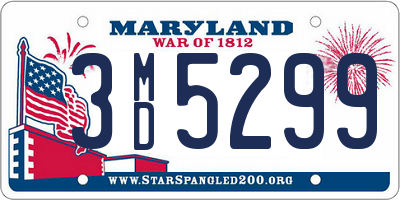 MD license plate 3MD5299