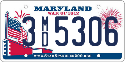 MD license plate 3MD5306