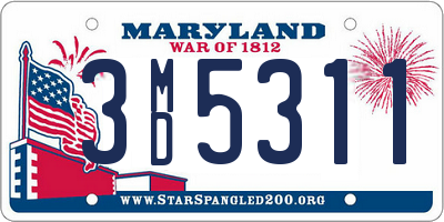 MD license plate 3MD5311