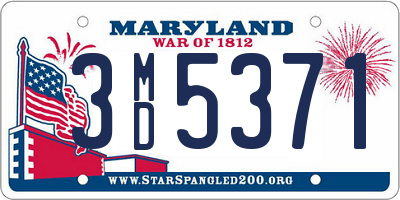 MD license plate 3MD5371