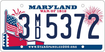 MD license plate 3MD5372