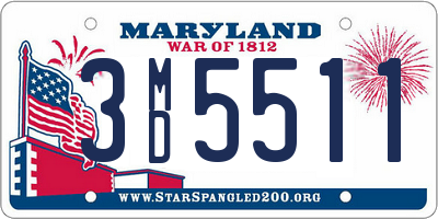 MD license plate 3MD5511