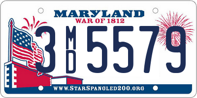 MD license plate 3MD5579