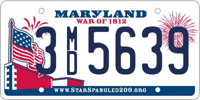 MD license plate 3MD5639