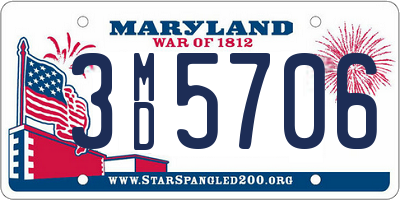 MD license plate 3MD5706