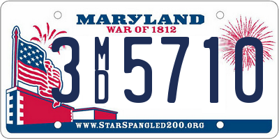 MD license plate 3MD5710