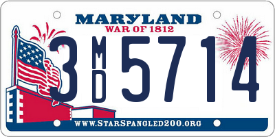 MD license plate 3MD5714