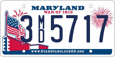 MD license plate 3MD5717