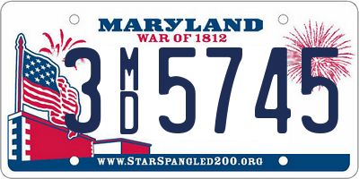 MD license plate 3MD5745