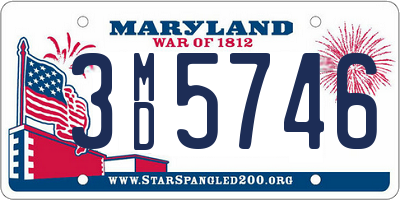 MD license plate 3MD5746