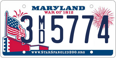 MD license plate 3MD5774