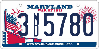 MD license plate 3MD5780