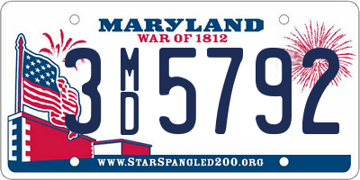 MD license plate 3MD5792