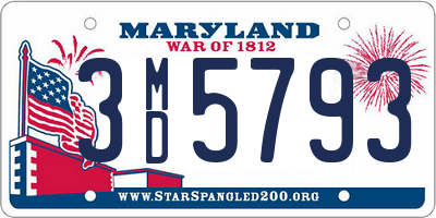 MD license plate 3MD5793