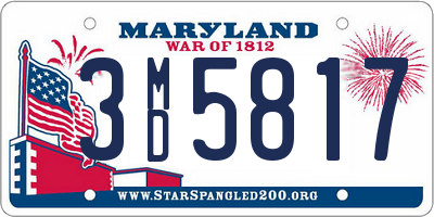 MD license plate 3MD5817