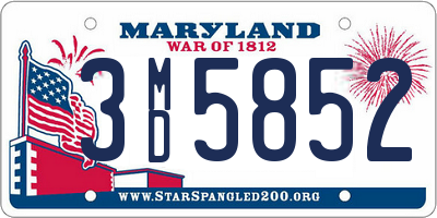 MD license plate 3MD5852