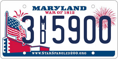 MD license plate 3MD5900