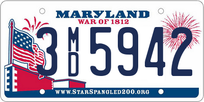 MD license plate 3MD5942