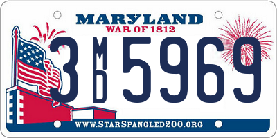 MD license plate 3MD5969