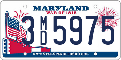 MD license plate 3MD5975