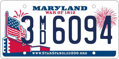 MD license plate 3MD6094
