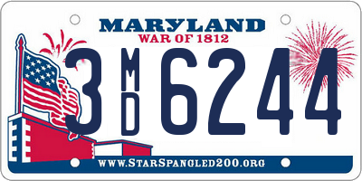 MD license plate 3MD6244