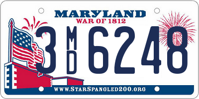 MD license plate 3MD6248