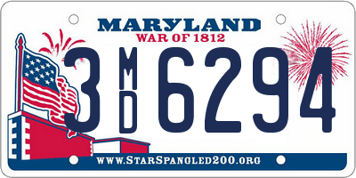 MD license plate 3MD6294